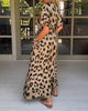 Leopard V-Neck Maxi Dress | Perfect for Summer